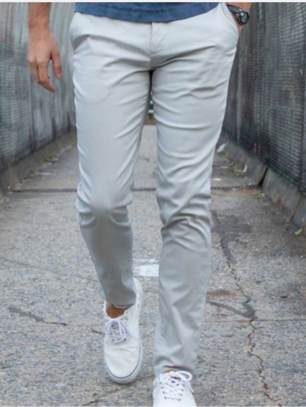 Birddogs Chino Stretch Khaki Pants Light Grey Size 30x32 *Read*
